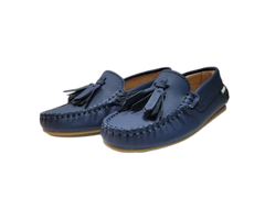 Fascani 52412 Navy Gum Loafer With Tassel
