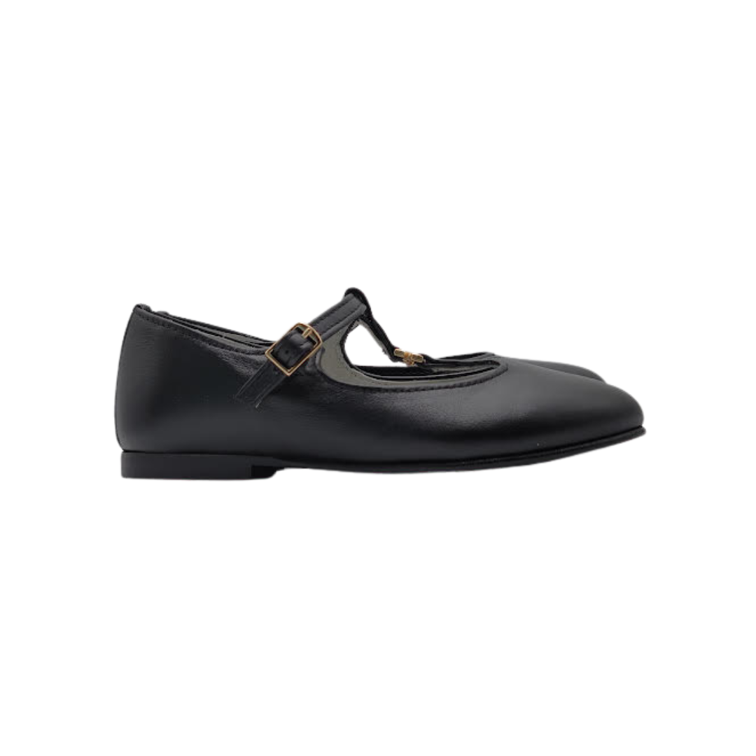 Luccini Beauty Children's Black T-Strap