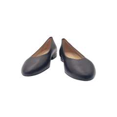 Menina 208 Ladies Black Leather Flats