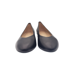 Menina 208 Ladies Black Leather Flats