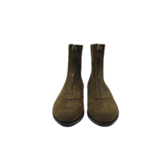 Viviamos Denver Ladies Olive Suede Bootie