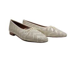 Ralph Migel Chava Ladies Beige Perforated Flats