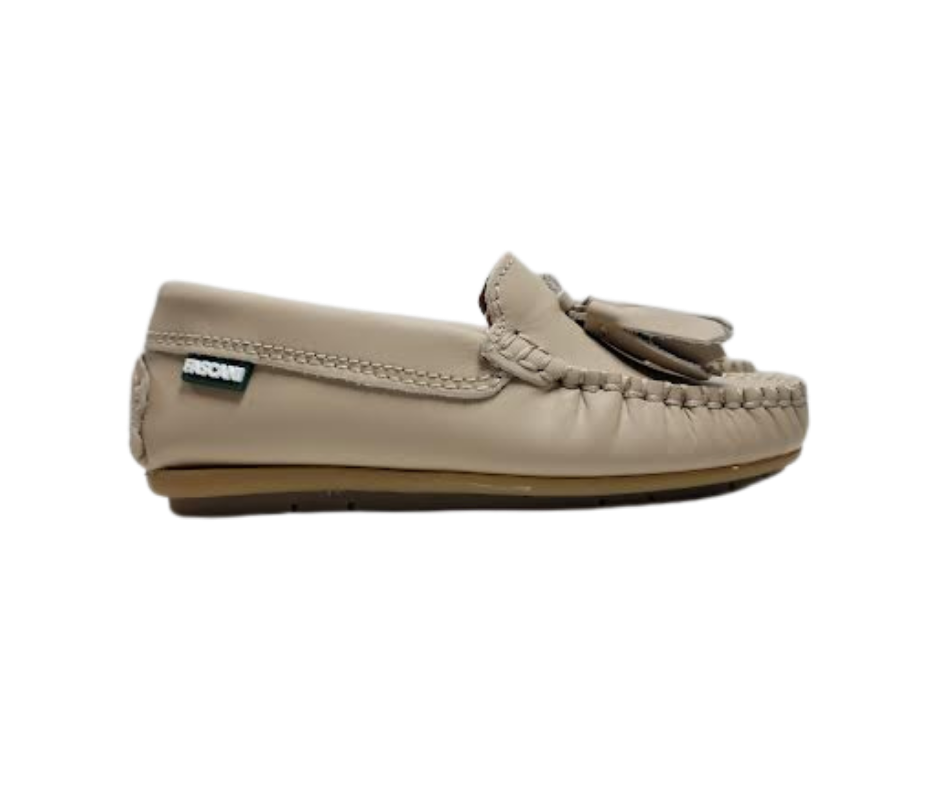 Fascani 52412 Beige Gum Loafer With Tassel
