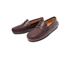 Atlanta Mocassin 32G Burgundy Leather Penny Loafer