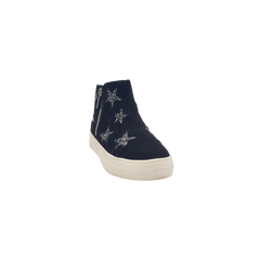 Nina Kids Jacqi Black Suede Bootie with stars