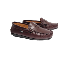 Atlanta Mocassin 32G Burgundy Leather Penny Loafer