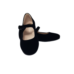 Beberlis 23374 Children's Black Velvet Mary-Jane