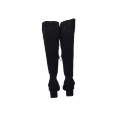 Viviamos Sutter Ladies Black Suede Boot With Heel