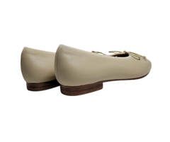 Ralph Migel Chava Ladies Nude/Beige Leather Flats