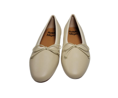 Ralph Migel Chava Ladies Nude/Beige Leather Flats