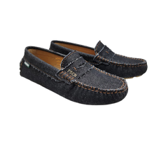 Fascani 25323 Children's Black Denim Loafer
