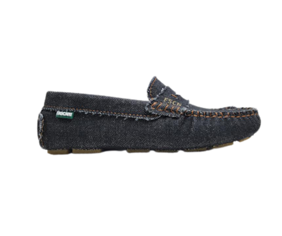 Fascani 25323 Children's Black Denim Loafer