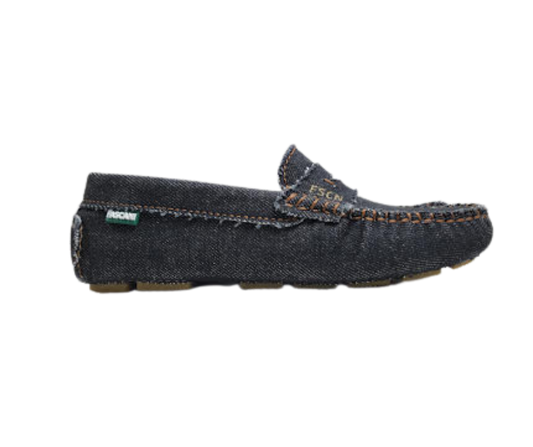 Fascani 25323 Children's Black Denim Loafer