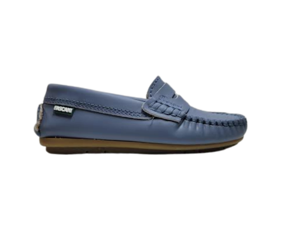 Fascani 52474 Blue Penny Loafer