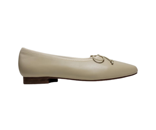 Ralph Migel Chava Ladies Nude/Beige Leather Flats