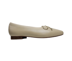 Ralph Migel Chava Ladies Nude/Beige Leather Flats
