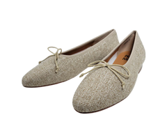 Ralph Migel Chava Ladies Beige Fabric Flats