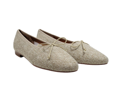 Ralph Migel Chava Ladies Beige Fabric Flats