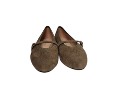 Viviamos Britt F Ladies Taupe Suede Flats