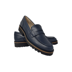 Beberlis 23373 Navy Leather Loafer