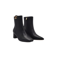 Viviamos Branson Ladies Black Leather Bootie