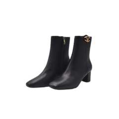 Viviamos Branson Ladies Black Leather Bootie