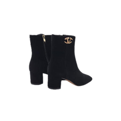 Viviamos Branson Ladies Black Suede Bootie