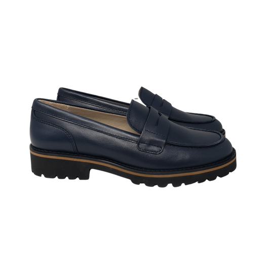 Beberlis 23373 Navy Leather Loafer