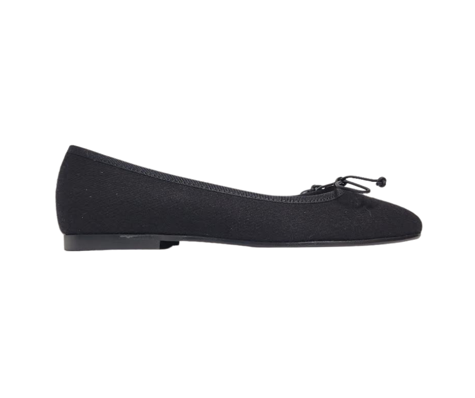 Beberlis 25507 Children's Black flannel Ballet Flat