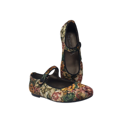 Papanatas 6315 Girls Floral Mary Jane