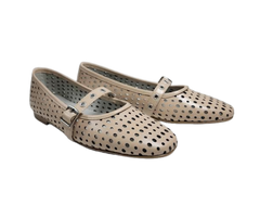 Luccini J260 Children's Nude perforated Mary Jane