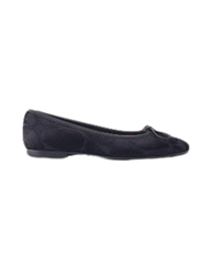 Beberlis 24603 Black Velvet Print Children's Ballet Flat