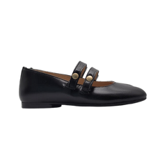 Luccini 9050 Black Double Strap Mary Jane