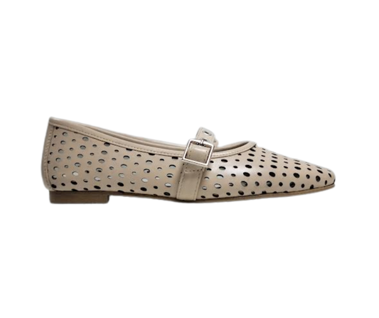Luccini J260 Children's Nude perforated Mary Jane