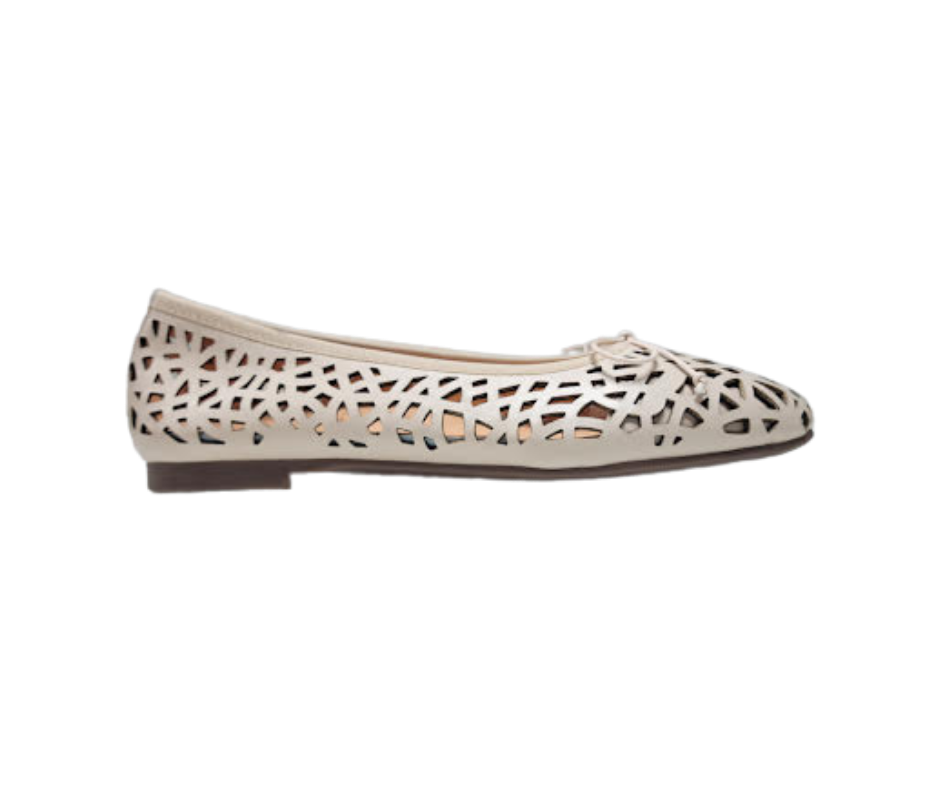 Ralph Migel Windy Ladies Pink Perforated Ballet Flat
