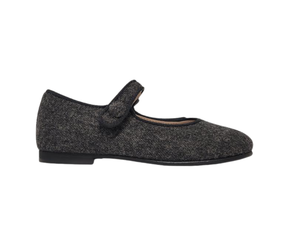 Beberlis 25573 Children's Grey Flannel Mary Jane
