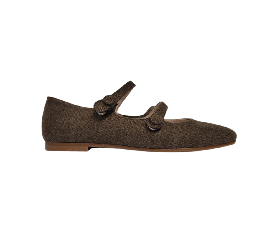 Beberlis 25510 Children's Brown Double Mary-Jane