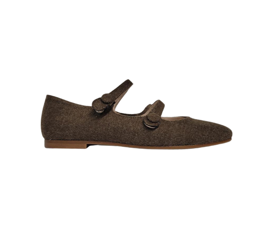 Beberlis 25510 Children's Brown Double Mary-Jane