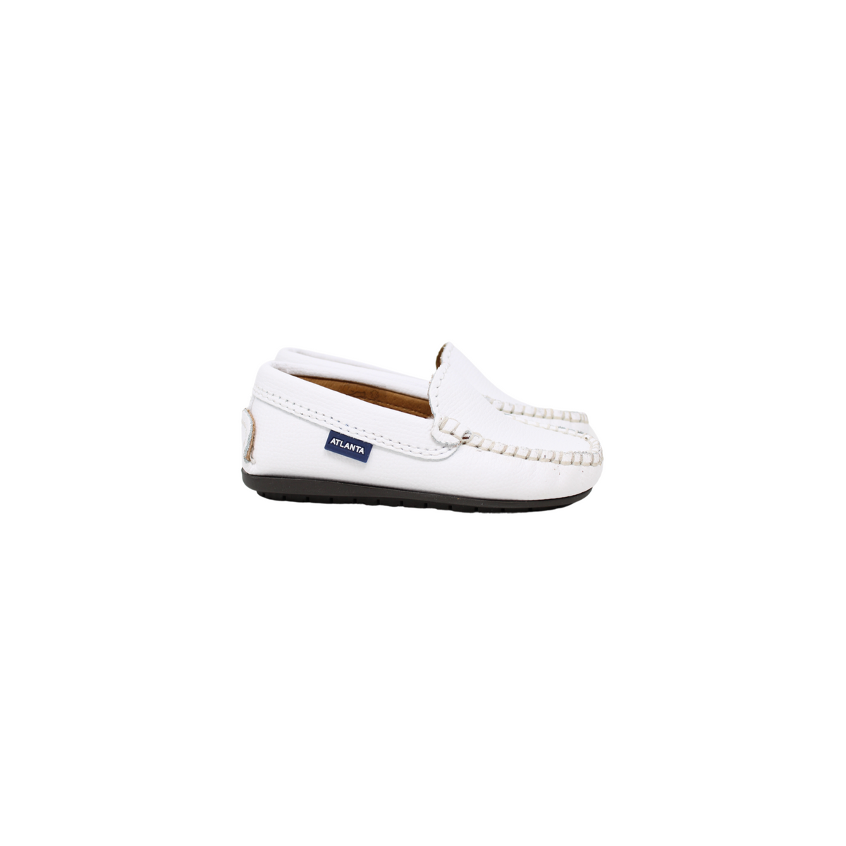 ATLANTA MOCASSIN WHITE LE. LOAFER