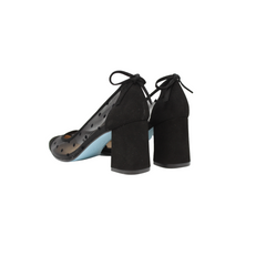 FSNY Holly Ladies Black Mesh/Suede Heel