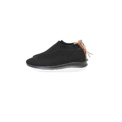 RALPH MIGEL BLACK AND TAN SOCK SNEAKER