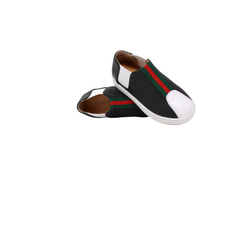 GIOVANNI BLACK LE. WITH GREEN AND RED STRIPE