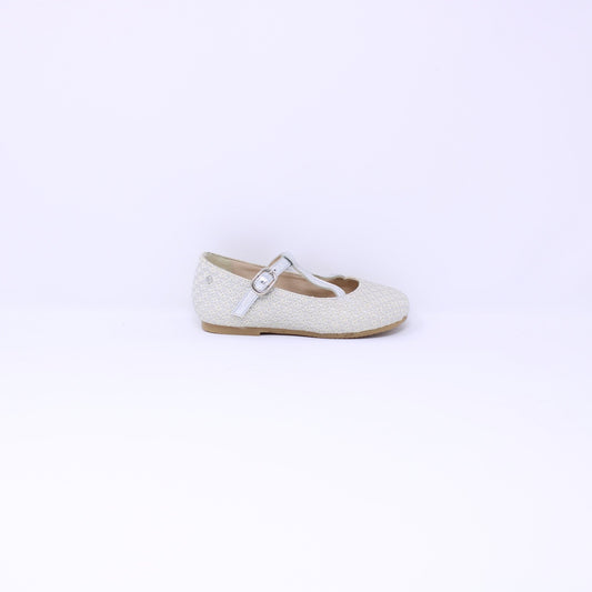 Manuela De Juan Casilda Girls  Kids T-Strap Textured Shoes - Frankel's Designer Shoes