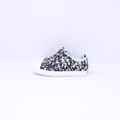 Native Jefferson Print Unisex Black, White and Grey Kids Print Shoes - Frankel's Designer Shoes