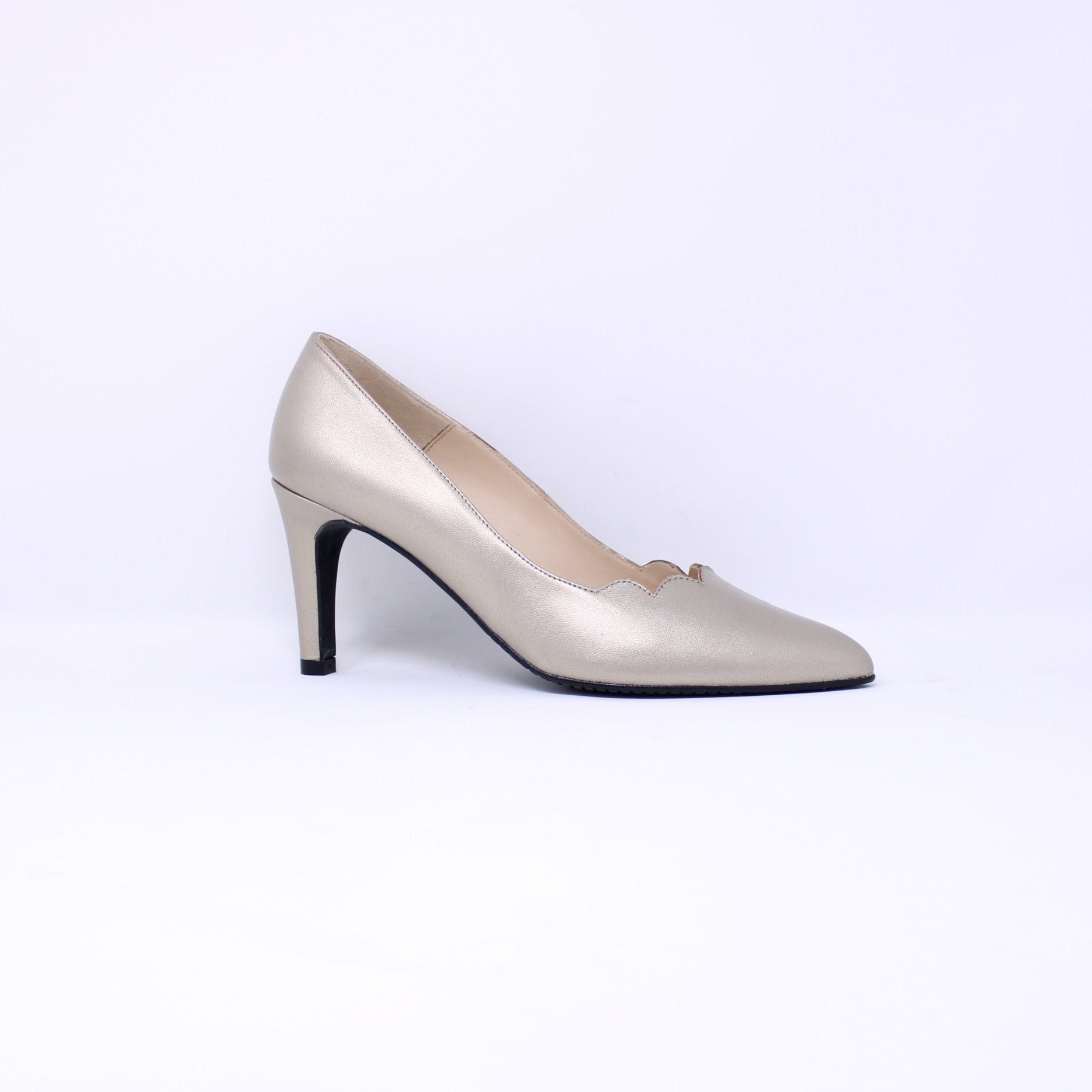 Coquette 9014 Ladies  Scalloped Heel Shoes - Frankel's Designer Shoes