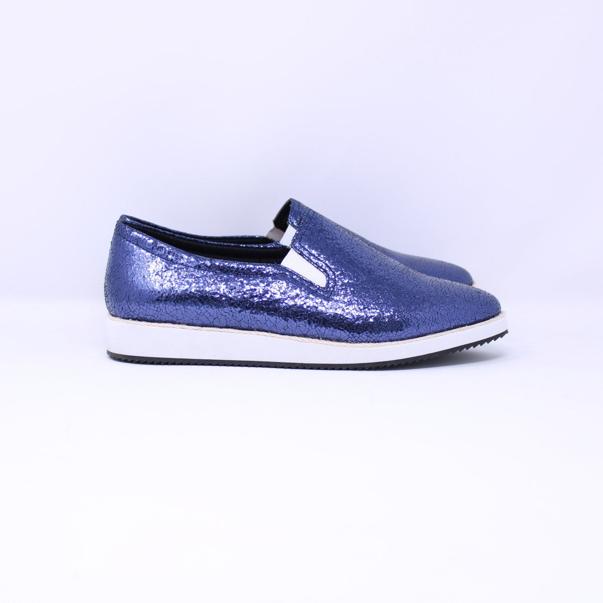 Esporre Trump Ladies Navy Flats - Frankel's Designer Shoes