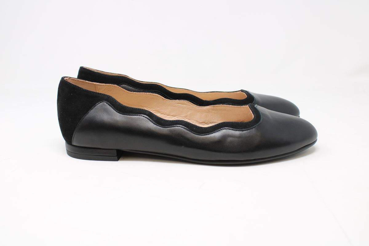 FSNY Ladies Gambler Suede/Leather Flat