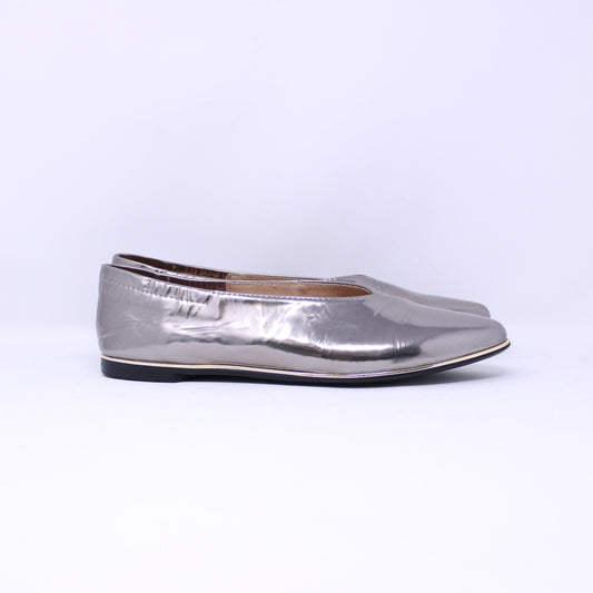 Ralph Migel Judith Ladies Pewter Pointy Shoes - Frankel's Designer Shoes