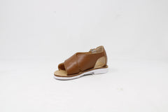 Giovanni Kids Latte Leather Sandal