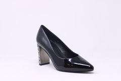 Van Eli Ladies Samara Patent Leather Bejeweled Heels